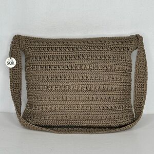 The Sak Tan Beige Crochet Purse‎ Shoulder Bag